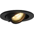 QAZQA Moderne innfelt spotlight sort tiltbar - Club