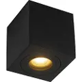 QAZQA Moderne kvadratisk baderomsspotlight sort - Capa