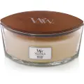 Woodwick White Honey, Ellipse, Hvit, Oransje, Toffee, Vanilje, 1 stykker