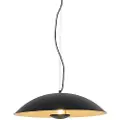 QAZQA Vintage pendellampe svart med gull 60 cm - Emilienne