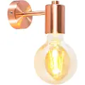 QAZQA Art Deco vegglampe kobber - Facil