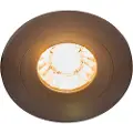 QAZQA Moderne innfelt spotlight sort rund IP44 - Xena