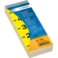 Herma - Dekorasjonsklister - tall 1-500 - 2.8 x 5.6 cm - gul - papir