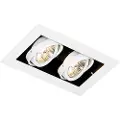 QAZQA Moderne innfelt spotlight hvit 2-lys justerbar - Oneon 70