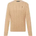 Ralph Lauren for man. 710775885014 Brown cotton ecru knitted jumper (M), Casual