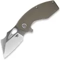 Bestech Lizard - Beadblast + Satin - G10 foldekniv, beige