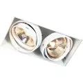 QAZQA Innfelt spotlight hvit GU10 AR111 uten ramme 2-lys - Oneon