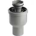 Unidrain 75 mm hjørneudløb med vandlås, uden studs, lodret
