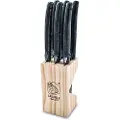 Laguiole Steak knives Laguiole Black Stonewash SET 6 SdV