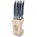 Laguiole Steakkniver svart - 6 stk