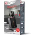 Richardson Sheffield VELOCITY - 5 pc knife block with sharpener - black