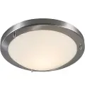 QAZQA Smart taklampe stål 31 cm inkl. WiFi A60 IP44 - Yuma