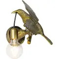 QAZQA Vintage vegglampe messing - Animal Fugl