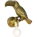 QAZQA Vintage vegglampe messing - Animal Toucan