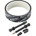 Zipp Tubeless-kit-tape/2 Universelle Ventiler 60 Mm/1 Ventilkjerne-nøkkel 26 Mm