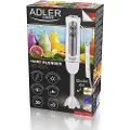 Adler AD 4625w, Stav Mikser, 1500 W, Sølv, Hvit