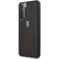 Ferrari Feosihcs21sbk S21 G991 Off Track Leather Nylon Stripe Telefondeksel