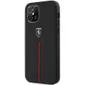 Ferrari Feomshcp12lbk Iphone 12 Pro Max Off Track Leather Nylon Stripe Telefondeksel
