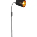 QAZQA Moderne gulvlampe svart - Carmen