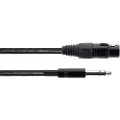 Cordial 14823, XLR, Hunkjønn, 6.35mm, Hankjønn, 6 m, Sort
