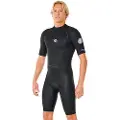 Rip Curl Freelite 2 Mm Kortskjortet Neopren-drakt Med Glidelås På Ryggen
