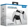 KMD PS5 Dualsense Charging Station - White - Wireless Tilbehør til spillkonsoll - Sony PlayStation 5