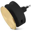 Usbepower AERO MINI Luxury Editon - Dual USB roll charger with iPhone stand and cable roller - Gold