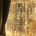 24hShop Lyslenke gardin LED 3x3m - Varmhvit
