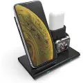 24hShop 3-i-1 trådløst ladestativ for iPhone, Airpods og Apple Watch