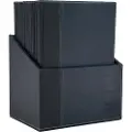 Securit MC-BOX-TRA4-BU, A4, Metall, PU lær, Blå, Matt, Lakk, Plastikk, Avrundede hjørner