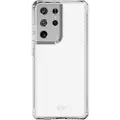 Itskins HYBRID // CLEAR - Baksidedeksel for mobiltelefon - polykarbonat, termoplast-polyuretan (TPU) - gjennomsiktig - for Samsung Galaxy S21 Ultra 5G