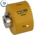 Pro-Fit ProFit bimetal Plus hulsav med adapter, rustfri og metal, 76 mm