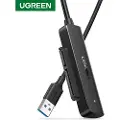 UGREEN 70609, HDD/SSD-kabinett, 2.5, Serial ATA III, 5 Gbit/s, Hot-swap, Sort
