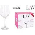 LAV Sett Med 6 Vin-/vannglass Fame High 395ml