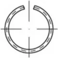 Toolcraft 146394 Låseringe Indvendig diameter: 23.7 mm DIN 7993 Fjederstål 100 stk