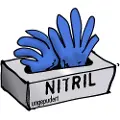 Leipold + Doehle Leipold Doehle 14694 100 stk Nitril Engangshandske Størrelse (handsker): 10, XL