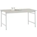 Manuflex BB3011.7035 Arbejdsbord Gråhvid (RAL 7035)