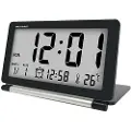 24hShop Reisevekkerklokke Svart