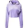 Urban Classics Cropped Velvet Oversized Big Collegegenser
