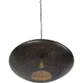 QAZQA Orientalsk pendellampe svart med gull 60 cm - Radiance