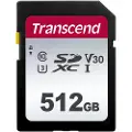Transcend Sdxc 300s 512gb Class 10 Uhs-i U3 V30 Minnekort