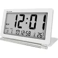 24hShop Reisevekkerklokke Hvit