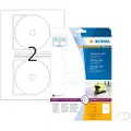 Herma Special Maxi - Papir - matt - permanent selvklebende - hvit - 116 mm rund 50 etikett(er) (25 ark x 2) ugjennomsiktige CD/DVD-etiketter