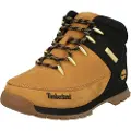 Timberland unisex for kids. TB0A1NLB2311 Euro Sprint yellow mid-calf leather lace-up boots (32), Flat, Laces, Casual, children's fashion