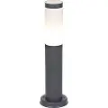 QAZQA Antrasittgrå stolpelampe 45 cm IP44 - Rox