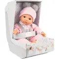 Adlibris Blond hair doll w. Pink Pom Pom outfit
