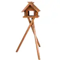 Trixie natura bird feeder with stand pine wood 47 × 40 × 36 cm/1.40 m brown