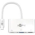 Goobay 62100, Koblet med ledninger (ikke trådløs), USB 3.2 Gen 1 (3.1 Gen 1) Type-C, Hvit, CE, WEEE, 1920 x 1200 piksler, 0,15 m
