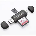 24hShop 2-i-1 minnekortleser USB / MicroUSB