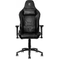 MSI MAG CH130 I REPELTEK - Stol - ergonomisk - høy bakside - armlener - T-formet - tipping - stål, REPELTEK-stoff, høydensitetsskumplast - grå